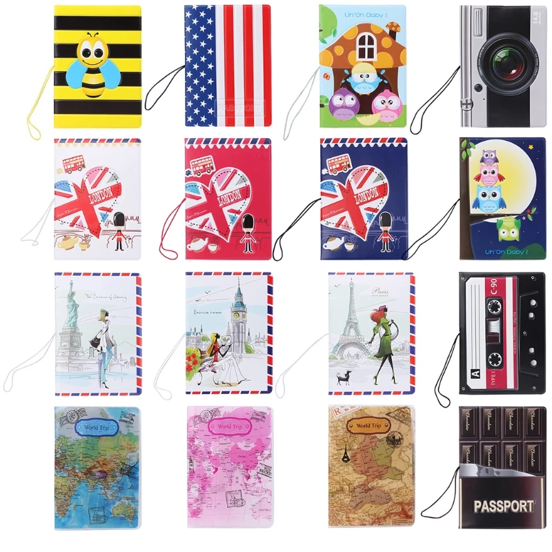 

Travel Utility Simple Passport ID Card Cover Holder Case Protector Skin PVC New