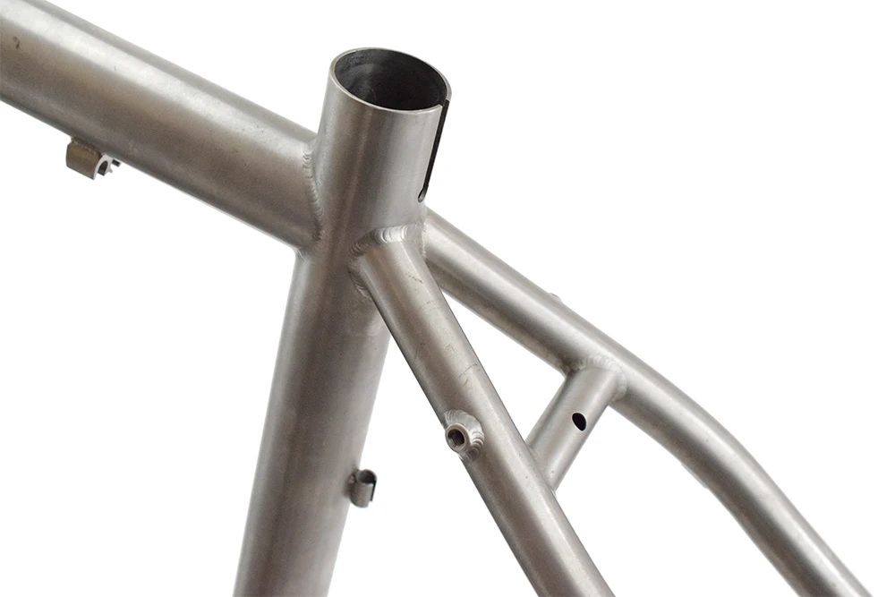 Perfect 2018 Road Frame Bicycle Titanium Alloy 700C Racing Bike Frame Disc Brake Type Ultralight 46cm Ti Road Bike Bicycle Frame 3
