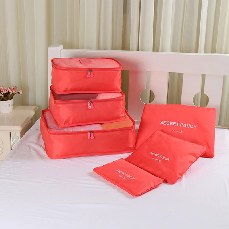

High Quality 6pcs/set Luggage Travel Organizer Bag Large For Men Women Multifunction Cosmetic Organizer Make Up Bags