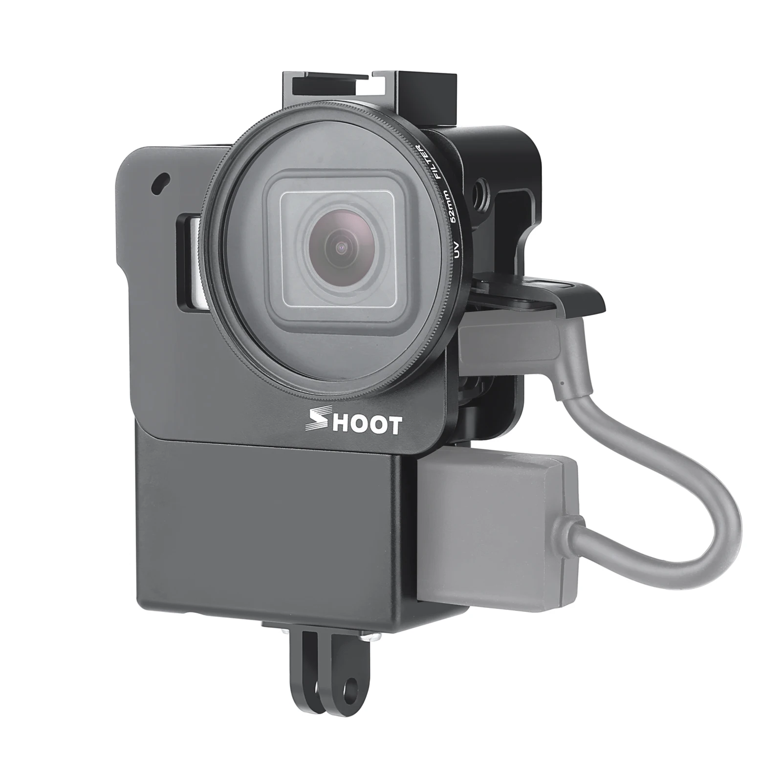 Защитный чехол клетка для GoPro Hero 7 6 5 черное крепление микрофона бревен корпус