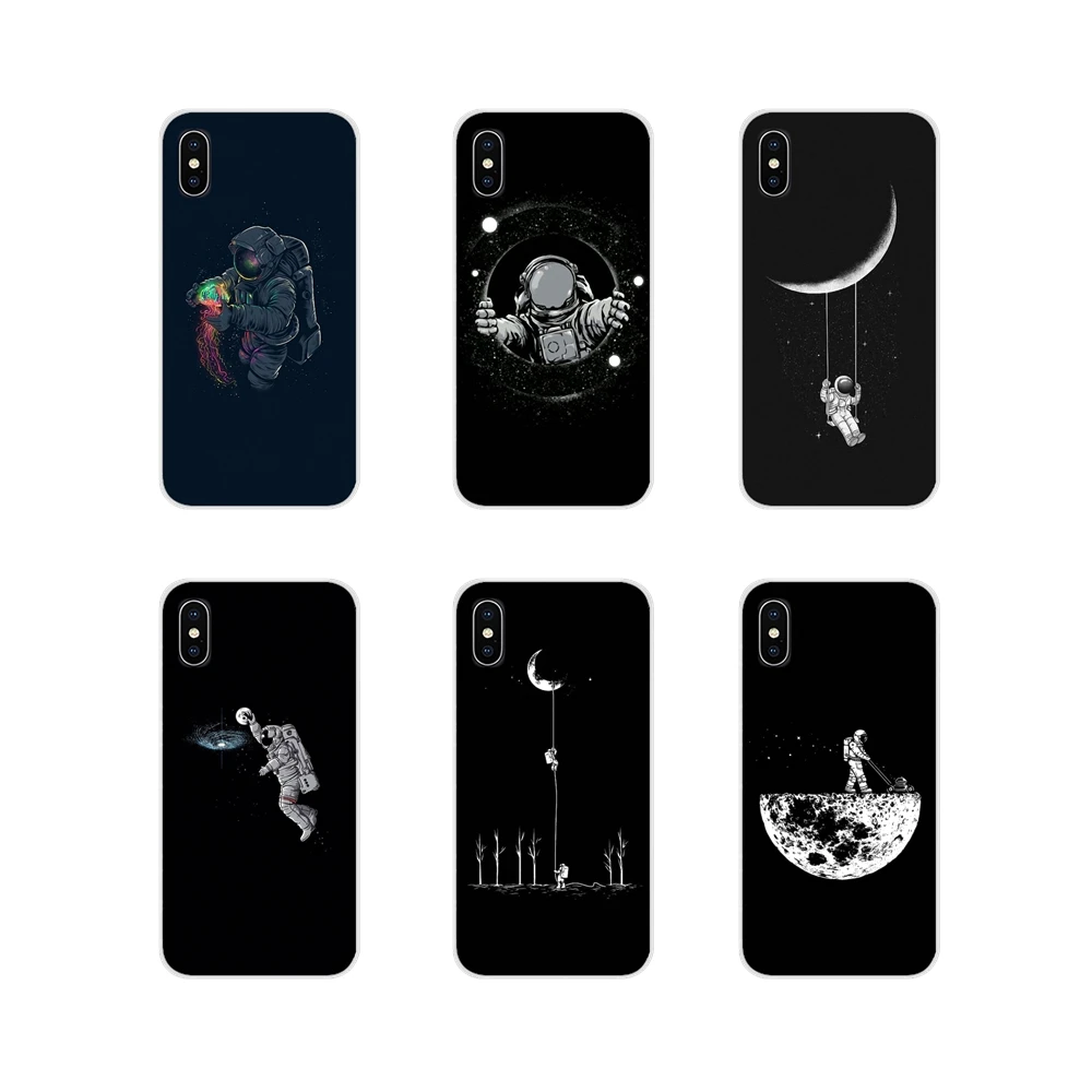 

Space Love Moon Astronaut For Huawei Nova 2 3 2i 3i Y6 Y7 Y9 Prime Pro GR3 GR5 2017 2018 2019 Y5II Y6II Silicone Phone Cover Bag