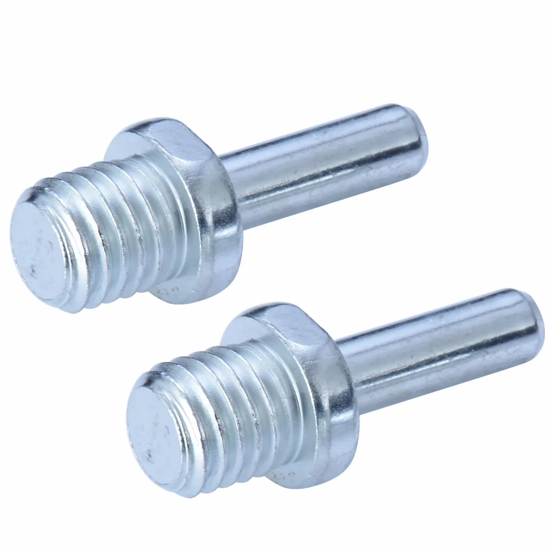 2pcs Polish Pad M14 Screw Spindle Drill Adapter For Auto Car Polish Wax Foam Sponge Pad Stainless Steel Polisher Buffer