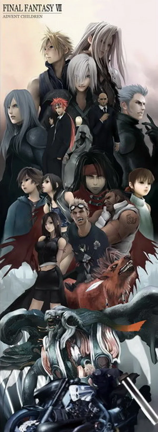 

Home Decor Final Fantasy VII Anime Characters 150*50CM Wall Scroll Poster #22646