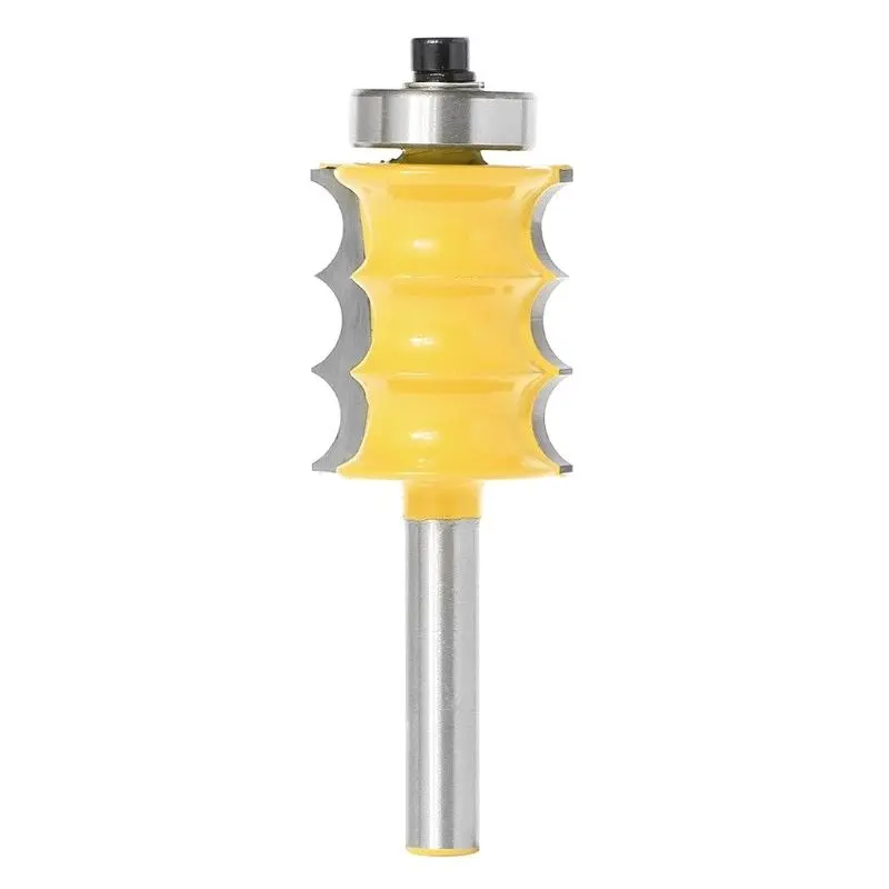 DWZ 1/4" Shank Large Triple Bead Column/Face Molding Router Bit For Woodworking