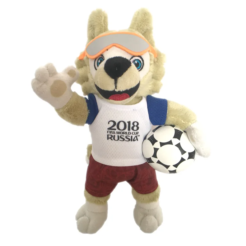 

2018 World Cup Russia Mascot Abudhabi Waka Plush Toys Wolf Waka Football Dolls Gift