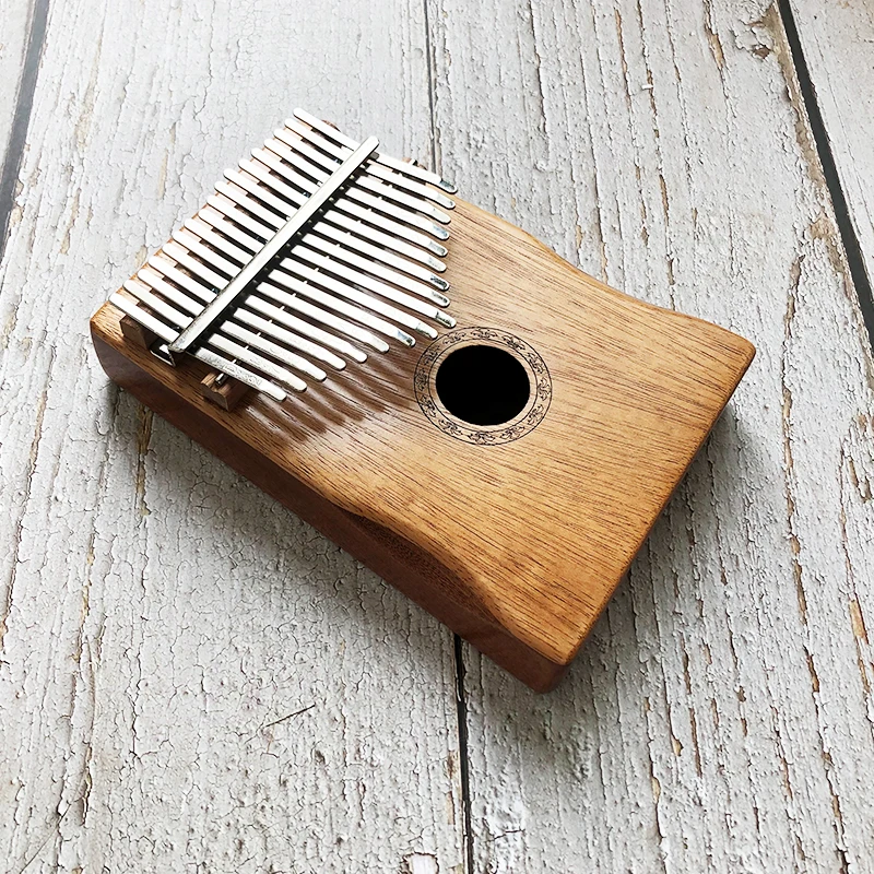 17 مفتاح كاليمبا الأفريقي الصلبة الصنوبر الماهوجني إصبع الإبهام البيانو Sanza Mbira Calimba اللعب مع الغيتار الخشب آلات موسيقية