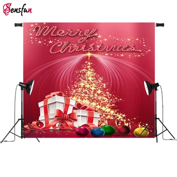 

Christmas Gifts Backdrops Newborn Fireplace Photography Backdrop Art Fabric Photo Background 10X10FT