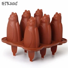 Домашняя кухня 6 полости полосатые мороженицы формы DIY формы ледяные кубики формы для десертов формы для мороженого