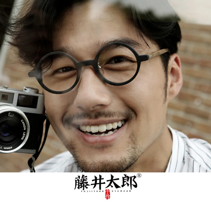 TARO FUJII винтажные оптические оправа для очков Мужская Женская Ретро Круглые компьютерные очки оправа для прозрачных линз женские Oculos