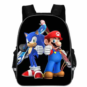 

Fashion Super Mario Bags For School Boys Backpack Gift Girls Unisex Superheros Students Shoulder Travel Bag
