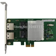 Winyao WY580T PCI-e X1 2x RJ45 Gigabit Ethernet сетевой адаптер NIC для настольного компьютера intel82580 I340T2 VLAN бесдисковый ROS