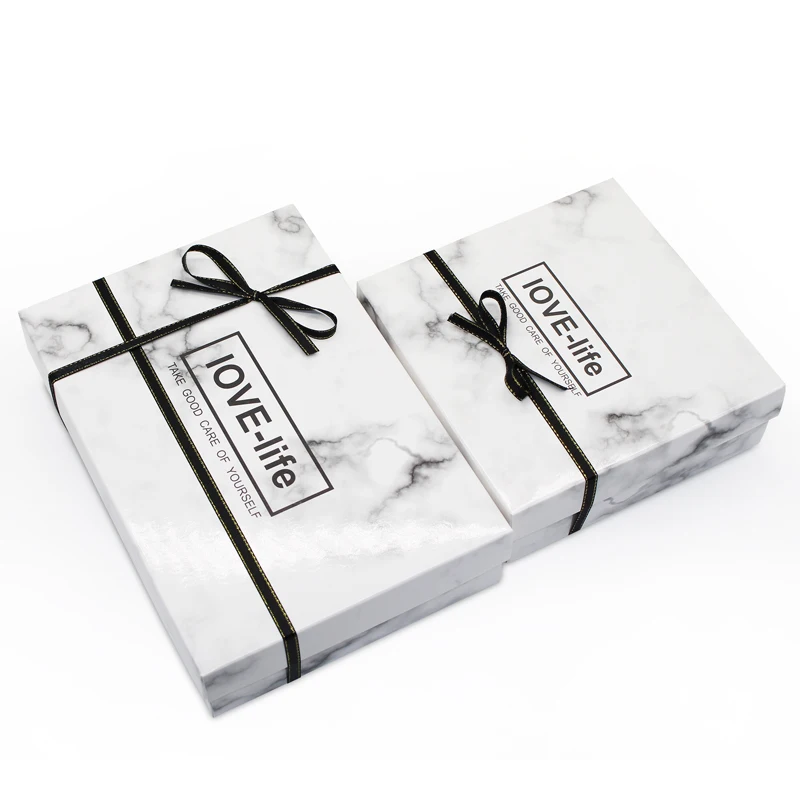 

20pcs- 15.5*15.5*5/22.5*15.5*5cm Marble "lOVE-life" Paper Box Candy Cookie Wedding Party Favor Gift Packing Boxes