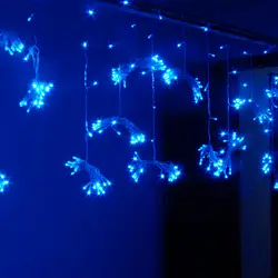 3 м * 2 м Фея LED Шторы Рождественские огни Строка Гирлянда новый год Luces de Navidad Свадебные украшения лампы освещения