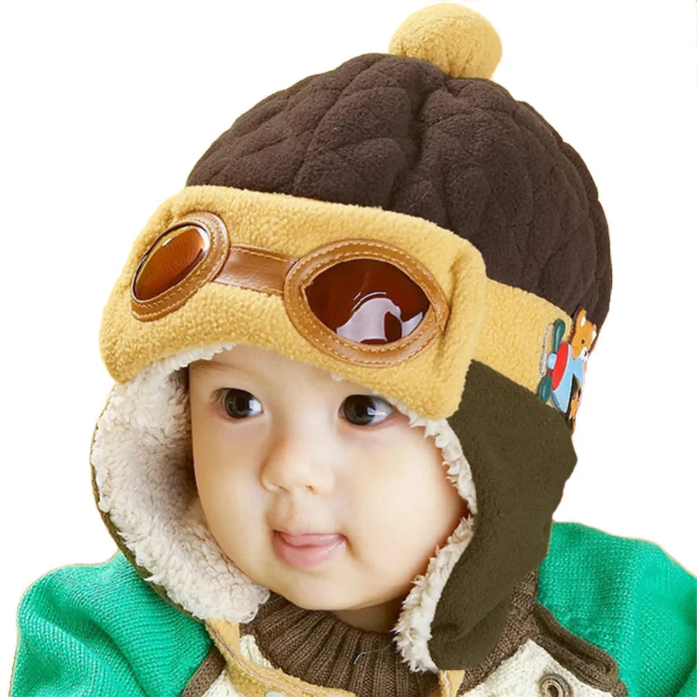 4 Colors Lovely Autumn Winter Toddlers Warm Cap Hat Beanie Cool Baby