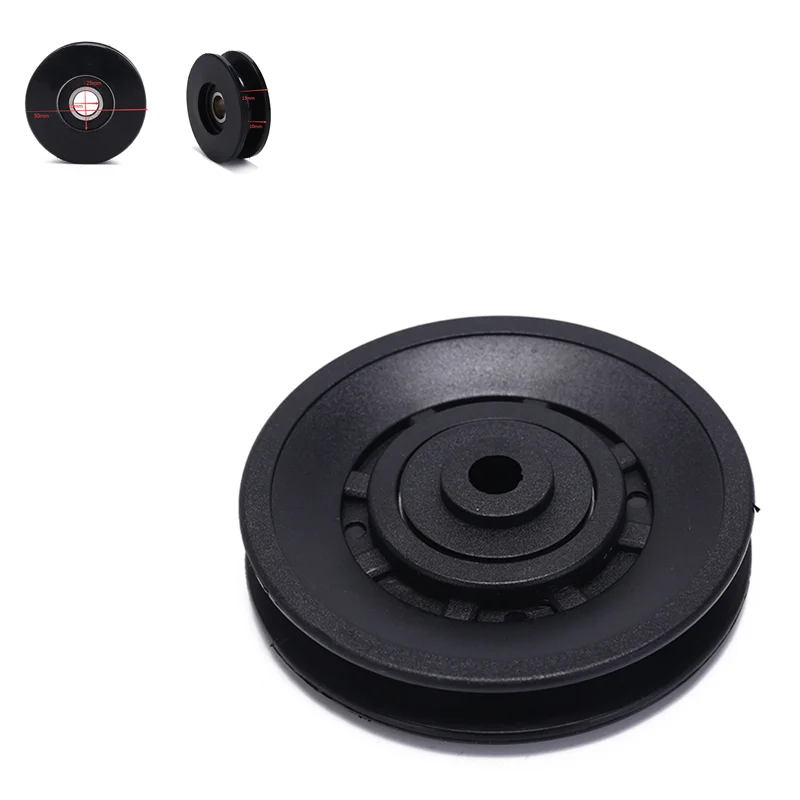 

Gmarty High Quality Bearing Pulley 50/90mm Wearproof Nylon Bearing Pulley Wheel Cable Gym Universal Fitness Equipment Part