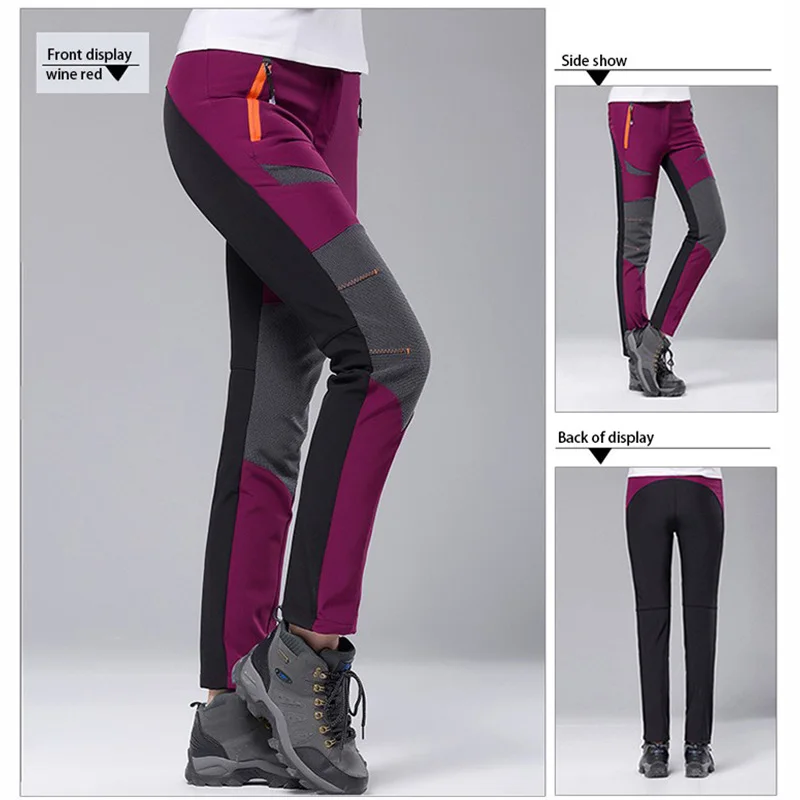 Iemuh marca mujeres senderismo esquí Pesca trekking escalada impermeable Pantalones montañismo camping Windstopper deportes Pantalones
