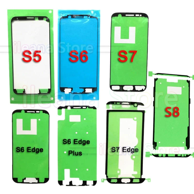 10 шт. клей для samsung S3 i9300 S4 i9500 S5 G920 S6 S7 Edge S8 Plus передний ЖК-дисплей рамка стикер