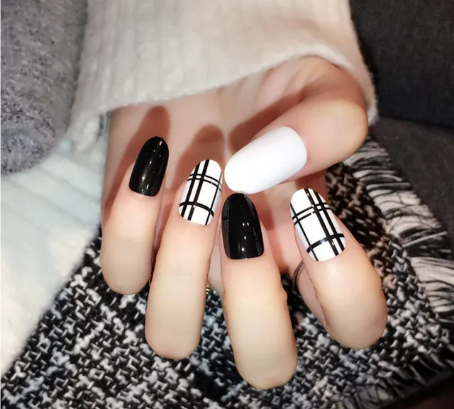 2017 High Quality Cute Oval Fake Nails Decorated Acrylic Nail Tips 2017 High Quality Cute Oval Fake Nails Decorated Acrylic Nail Tips Pre Design Afternoon
