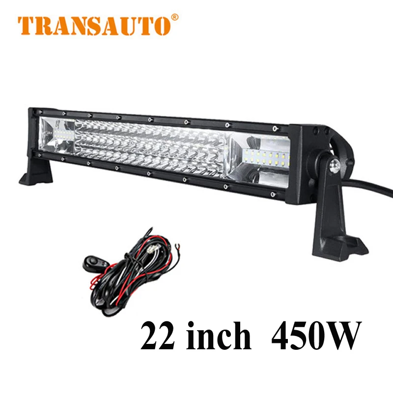 LED Light Bar 22 Inch 450W Led Work light bar Combo Beam Tri Row Led