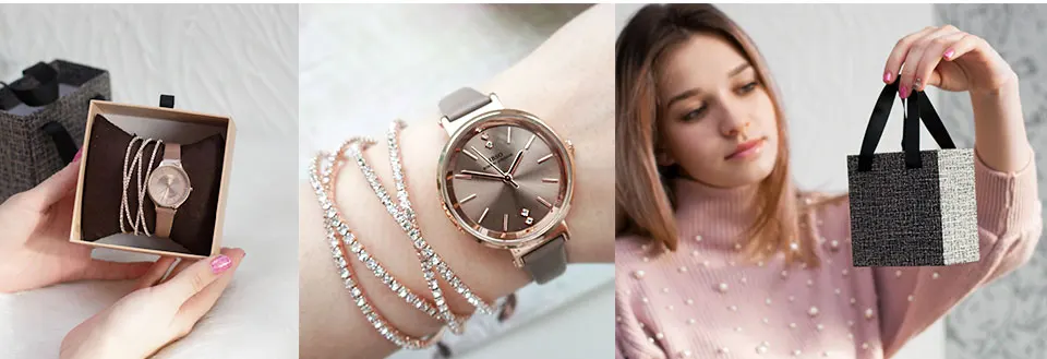 IBSO Crystal Bracelet Watches Set Female High Quality Quartz Watch Luxury Women Watch Bangle Set For Valentine's Gift