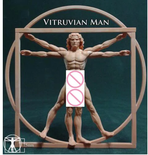 

New Unassembled 1/22 80mm Vitruvian Man Resin Kit DIY Toys Unpainted resin model