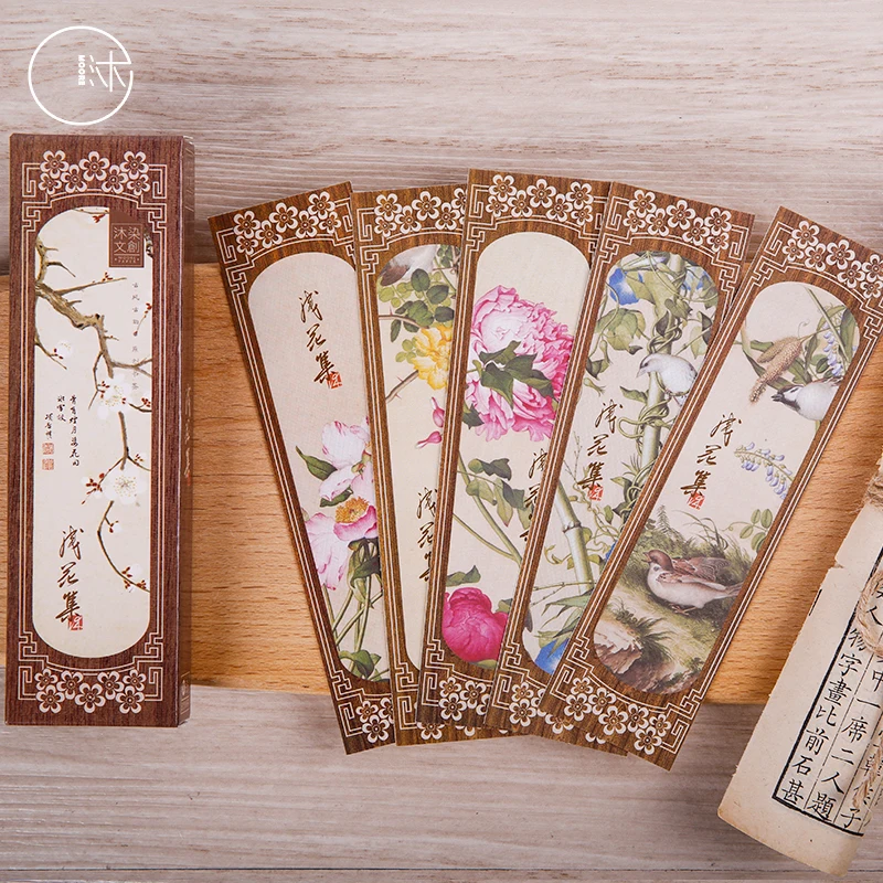 

30 pcs/pack Creative flower label Student Stationery Bookmark Paper Cartoon Promotional Gift Stationery message card Bookmark