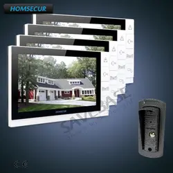 HOMSECUR 9 "Hands-free видео и аудио умный дверной звонок + внутримонитор аудио домофон