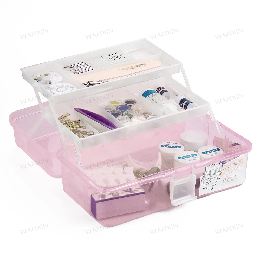 Professional Manicure Nail Salon Equipment Cosmetic Storage Tool Box