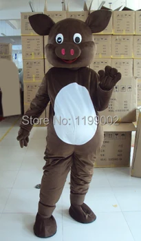

mascot Walking cartoon dolls clothes film props anime clothes performance wear black pig mascot cartoon costume Free shipping