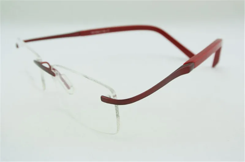 Роскошный гибкий TR90 оправа для безободковых очков близорукость Rx Для мужчин Для женщин очки Фирменная Новинка