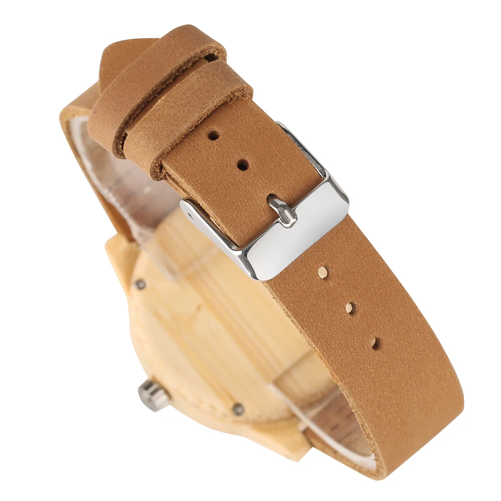 YISUYA Simple Wooden Wrist Wtach Women Timber Bangle Clock Nature Creative Ladies Watches Bamboo Wood Quartz Clock relojes mujer (6)