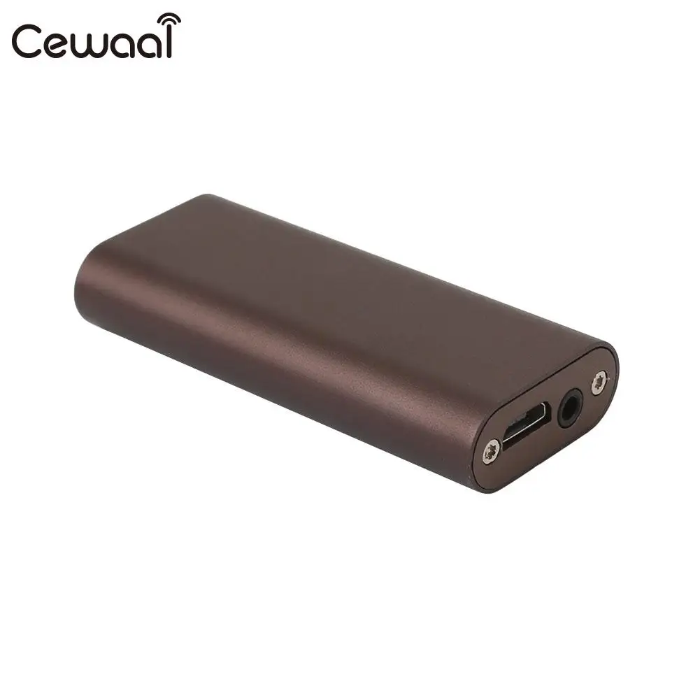 Cewaal Headphone Amplifier 3.5mm Plug Aluminum Alloy Mobile Phone Car Audio Rechargeable Portable Stereo Amplifier
