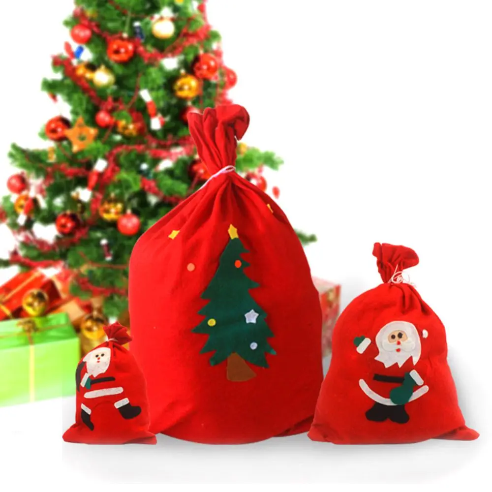 

Cute Christmas Gift Bags Santa Claus Snowman Big Backpack Kids Banquet Xmas Gifts Holders Bag Home Party Christmas Decorations
