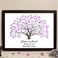 1 шт. персонализированное свадебное дерево с отпечатками пальцев Дерево с подписью свадебное оформление в фигурке Свадебные украшения вечерние принадлежности