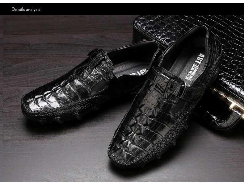 New Men's Octopus Leather Driving Shoes Crocodile Slip On Loafers For Mens Casual Shoes Moccasins Business Clogs Shoes Branded (9)