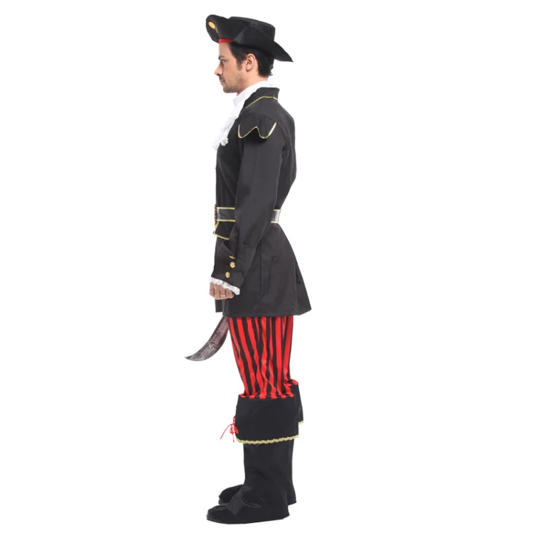 Umorden/красный шарф, Королевский пиратский костюм капитана для детей, для мальчиков, девочек, мужчин, женщин, семейные вечерние костюмы на Хэллоуин, пальто-жакет для косплея