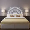 Vinyl Wall Decal Half Mandala Wall Mural Yoga Lover Gift Home Headboard Decor Half Mandala Design Car Window Stickers MA51 ► Photo 1/3
