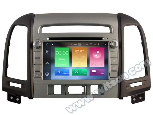 Excellent 7" Android 8.0 Oreo OS Car DVD Multimedia Navigation GPS Radio for Hyundai Santa Fe 2012 with External DAB+ Tuner Support 5