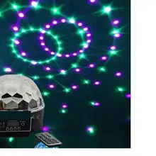 RA-T-04, DMX512 Красочный светодиодный кристалл магический шар света с пультом дистанционного управления, контроллер звука, KTV, бар