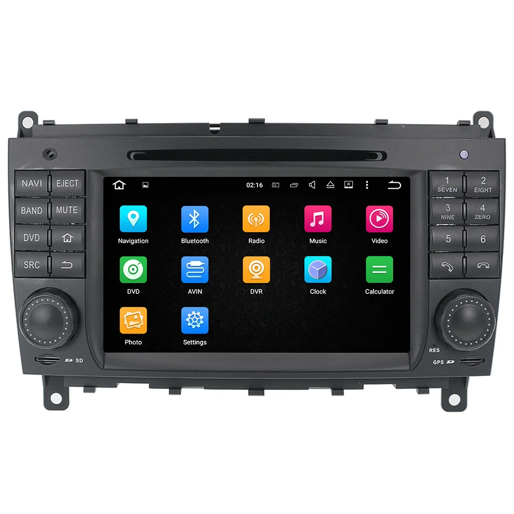Clearance Aotsr Android 8.0 Octa core GPS Navigation Car DVD Player For Benz W209 W219 Multimedia Radio Recorder Radio Stereo WIFI 2 Din 2