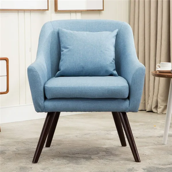Середина века, современный стиль, кресло, диван, стул, мебель для гостиной, одноместный диван, дизайн, деревянные ножки, Bedoorm, кресло с акцентом, кресло