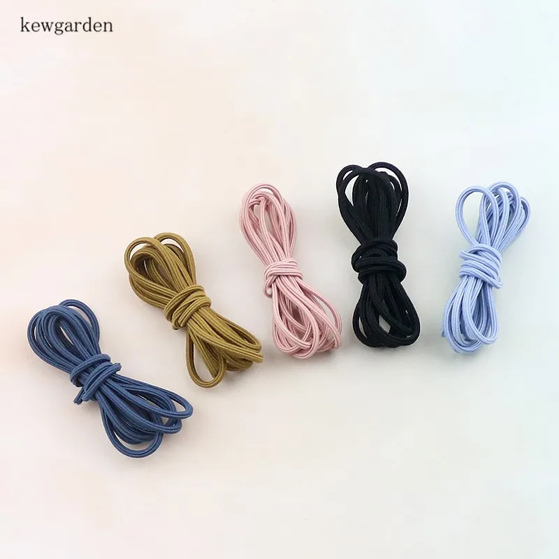 

Kewgarden Elasticity Rubber band DIY Hair Ring Accessories Handmade Bowknot Riband 20 Meter