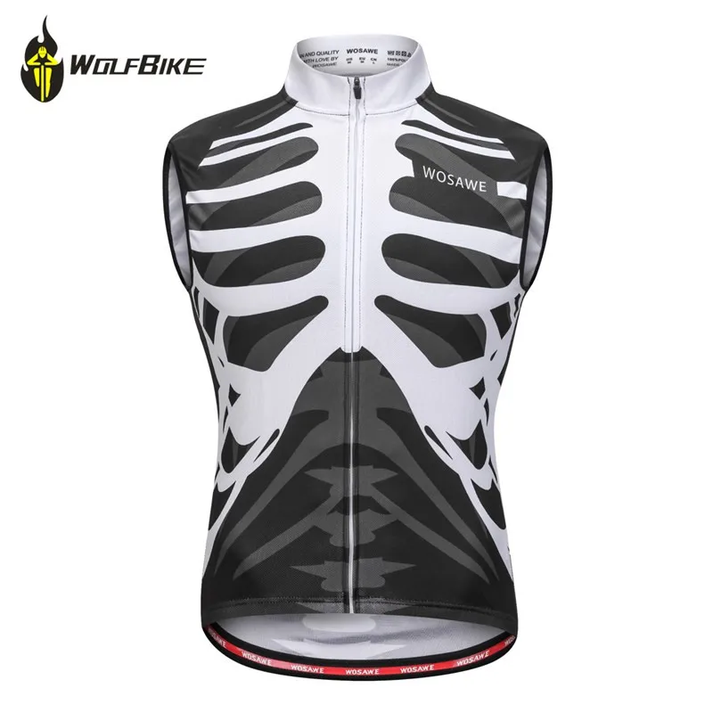 

WOSAWE Quick-drying Sleeveless Cycling Vest Breathable Men's Running Sports Tops Bike Road Ropa Ciclismo Jersey