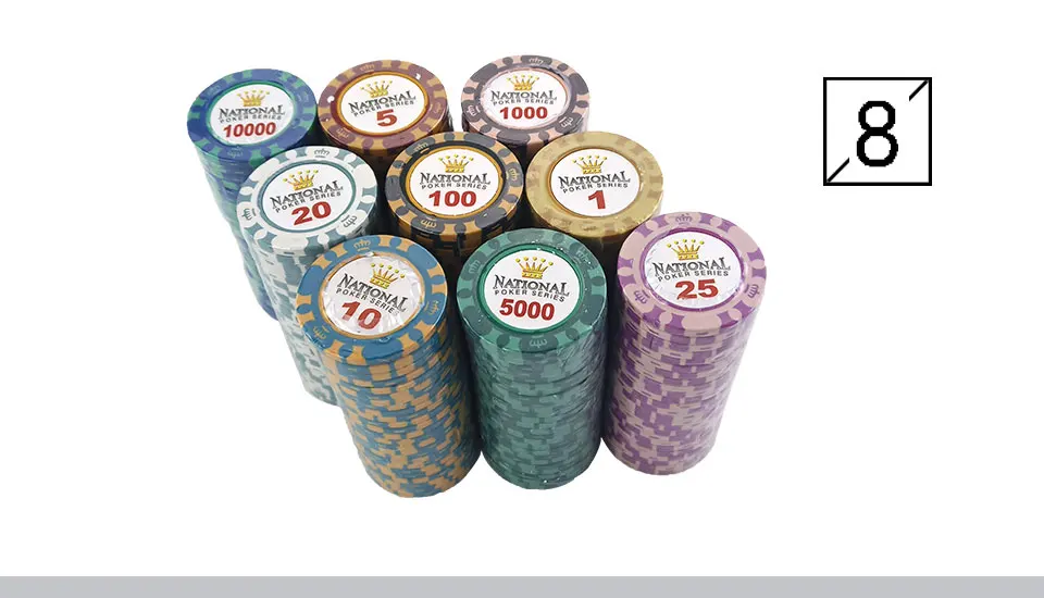 Easytoday 25 шт./компл. Профессиональный 14 г глины фишки для покера монеты баккара ТЕХАС ХОЛДЕМ 11 лицо значения стандарт фишки для покера игры