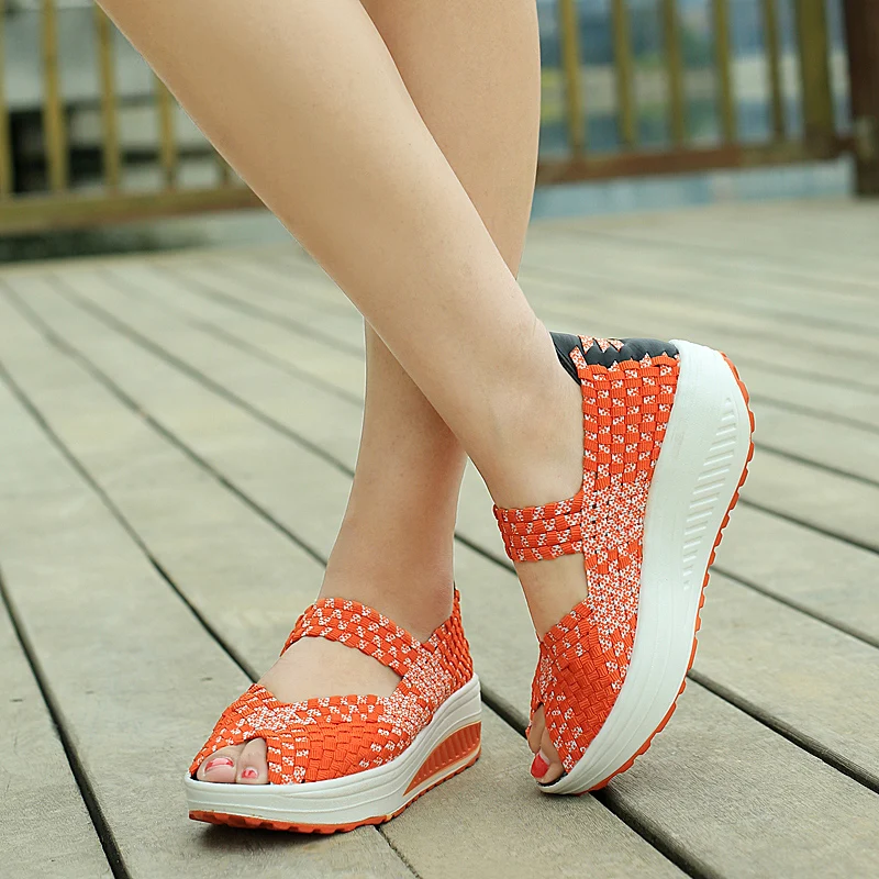2016 Latest Fashion Women Jogging Shoes Summer Hot Sale Women Wedges