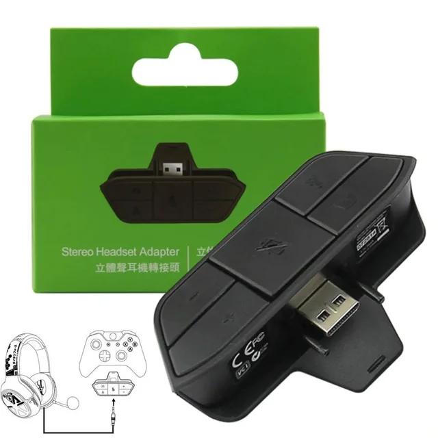Cheap Stereo Headphones Adapter For Xboxone Headset Audio Adapter earphone Converter For Microsoft Xbox One Wireless Game Controller