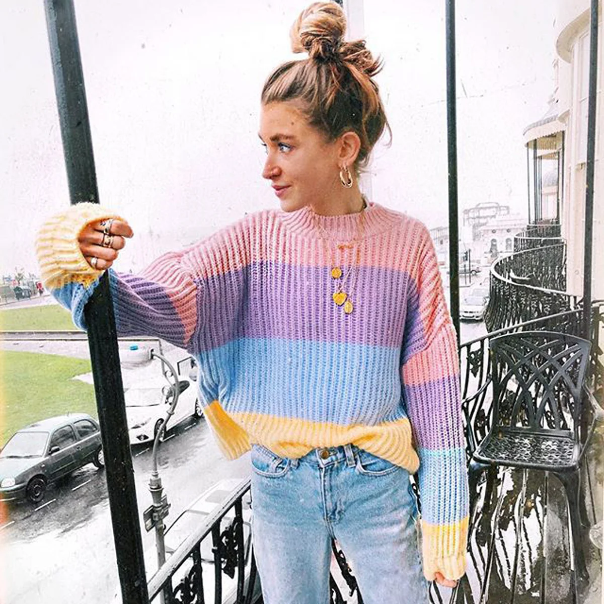 hippie sweaters womens