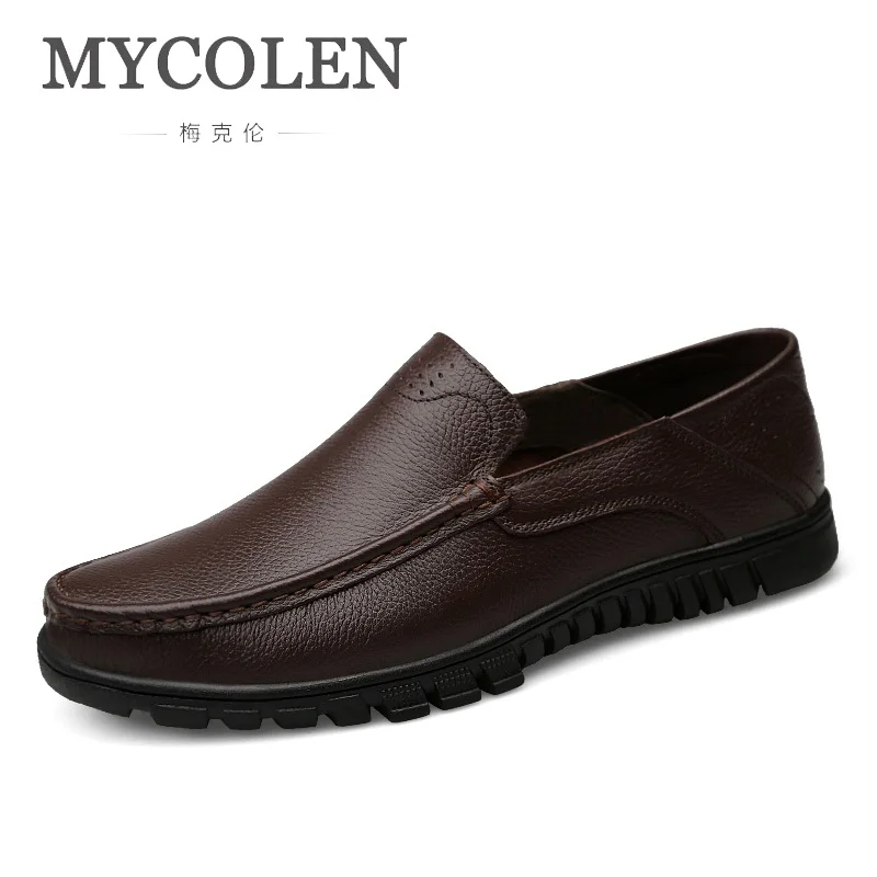 

MYCOLEN High Quqlity Men Shoes Autumn Genuine Leather England Trend Male Footwear Set Foot Men'S Casual Shoes Sapato Masculino