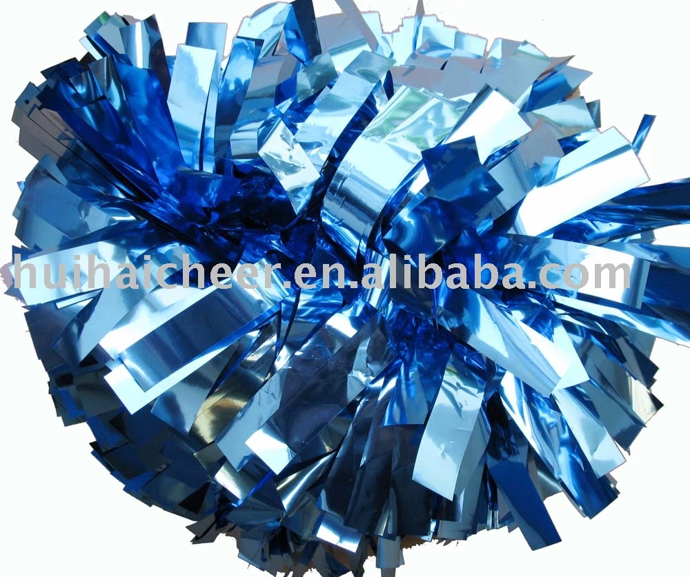 cheerleading pom ponmetallic columbia bluein Pom Poms from Sports
