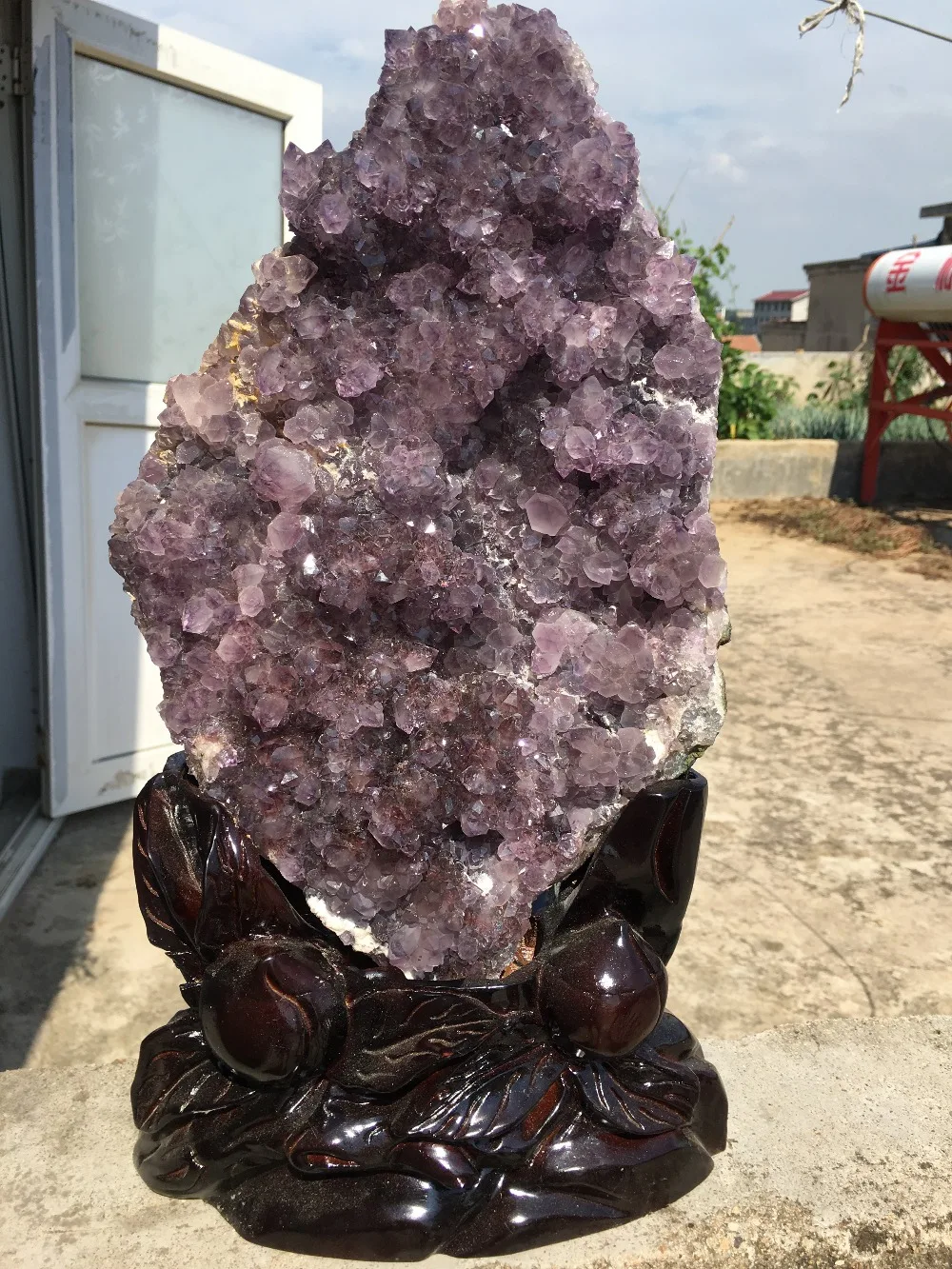 

4.4kg Large Size Natural Amethyst Beautiful Purple QUARTZ Geode Crystal Cluster uruguay amethyst cluster Crystal stone Specimen